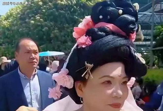 52岁邓亚萍穿汉服去洛阳看牡丹，引起热议