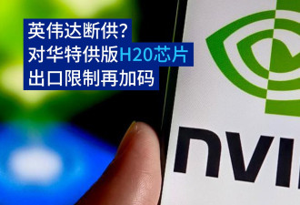 英伟达断供？对华特供版H20芯片出口限制再加码