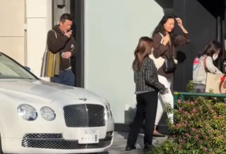 陈冠希和妻女逛街，烟瘾大头顶斑秃抢镜，秦舒培高又瘦气质是真好