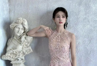 白鹿选对造型太惊艳，穿粉色轻纱犹如韩剧少妇，换风格美出新高度