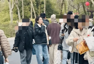 43岁高露杭州公园被偶遇，又白又瘦