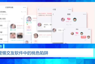 大尺度色情语聊、撮合卖淫嫖娼！央视起底交友...