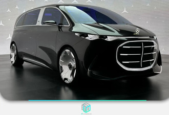 令人惊艳的豪华MPV 实拍奔驰Vision V概念车