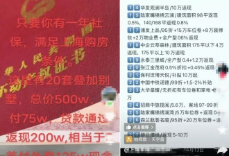 上海楼市新盘“返现”：返现实为返佣，抢客乱象暗藏风险