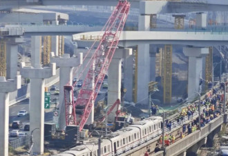 上海地铁遭起重机侵入 损失1831万 原因公布