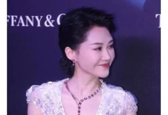 56岁许晴穿无袖亮片裙，身材饱满好精致，造型真贵气
