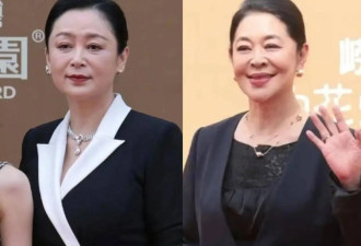 陈红倪萍青岛同框撞发型 岁月痕迹难掩两代女神优雅气质