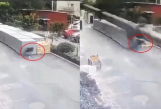 中国男子死里逃生 惊险画面曝光