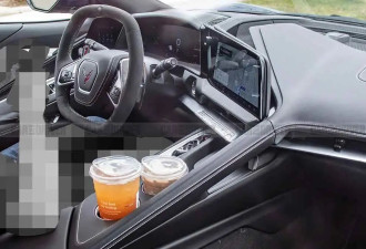 配大尺寸屏幕 2026款科尔维特C8内饰谍照曝光