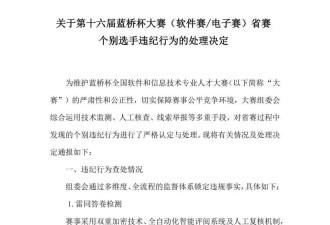 1133人作弊！蓝桥杯大赛组委会宣布取消成绩 禁赛3年