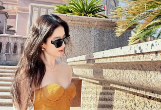 刘亦菲瘦了后更美了，穿女团风抹胸裙大秀身材，这颜值适合c位