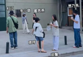 霍思燕夫妇与贾乃亮一家出游，嗯哼甜馨青梅竹马
