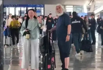张纪中夫妇五一逛家居店，杜星霖身材臃肿下巴尖，张纪中又胖了