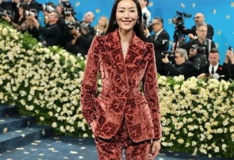 刘雯十三度征战Met Gala 红丝绒西装slay全场 G社生图美到封神