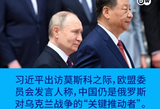 欧盟称中国仍是俄罗斯对乌战争的关键推动者