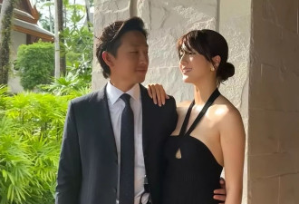吴千语施伯雄首次以夫妻档参加婚礼，吴千语晒照