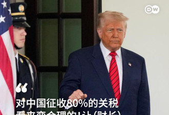 特朗普：对中国关税可降到80%