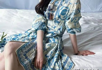 宋轶还是太时髦了，将“青花瓷”穿在身上，拿捏优雅淑女气息
