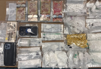 安省一名64岁男子涉贩毒被捕，警方查获价值18.5万元毒品