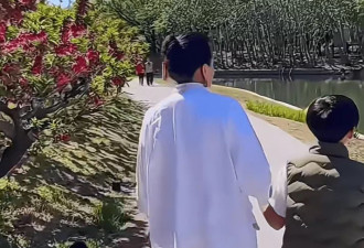 张兰牵着孙子逛公园，感叹新的生活开始