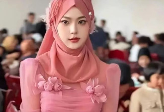 回族新娘天仙颜值 全网热议 摄影师认证:家族出美女