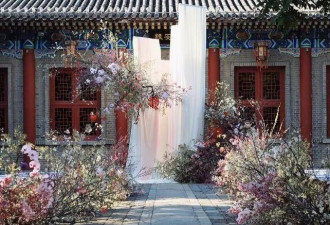 马筱梅分享婚礼高清图：一场华彩游园盛宴