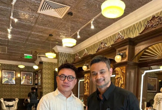 孙燕姿老公现身深圳剪发，身材壮硕，东南亚长相，看起来很有型