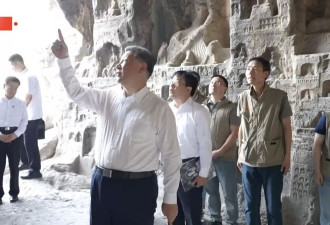 习近平顶37度高温考察河南 到访白马寺和龙门石窟