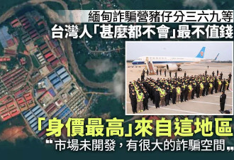 缅甸诈骗营猪仔分等 台湾人最不值钱 最贵来自…
