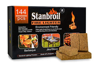 8.7 折, Stanbroil 144 PCS天然木炭起动器，超快速照明木炭