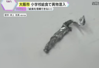 日本小学校餐跌下神坛:混入金属片、死虫子