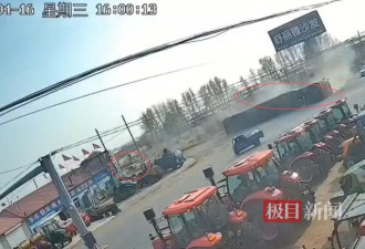半挂车为逃避追查侧翻： 执法车掉头驶离未施救
