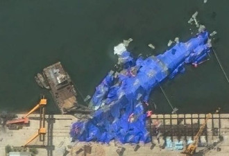 朝鲜驱逐舰下水侧翻 三名船厂官员遭拘留