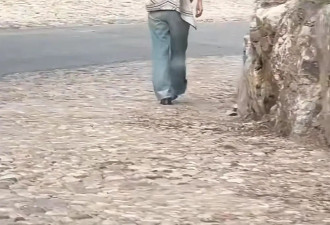活动结束赵丽颖孤身一人森林散步，私服暴露身材硬伤，时尚绝缘体