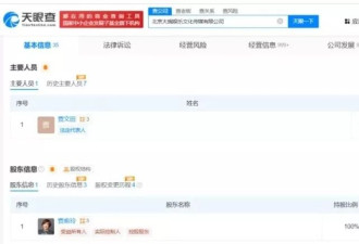 贾玲全资持股大碗娱乐，去年9月宣布不再担任公司职务