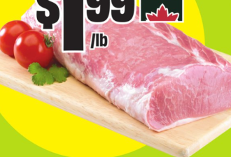 本周特价：玉米$0.33 樱桃$3.94 羊腿$4.98 猪排$1.98 菜油$5.88
