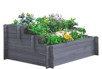 9.1 折，3-Tier Wood Raised Garden Bed