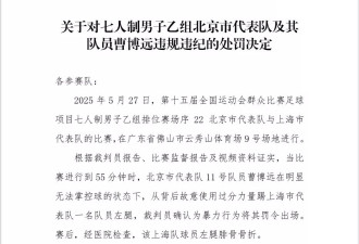 “他就是恶意的！”全运会球员遭对手从背后犯规暴力踢断腿