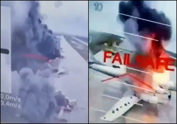 乌克兰无人机狂轰俄机场炸毁俄41架轰炸机_无忧资讯