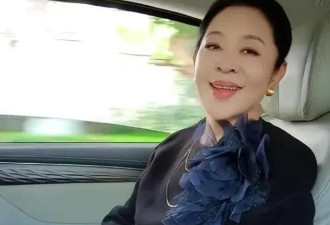 66岁倪萍近照曝光 大红唇尖下巴整容失败