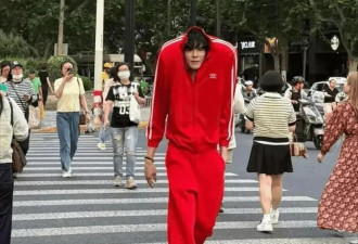 41岁向佐现身上海街头，打扮怪异，越来越疯了