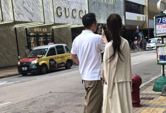汪小菲和马筱梅在香港为新店选址，打扮一言难尽