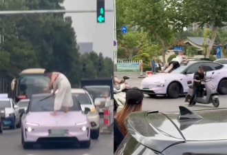女子持械当街打砸多辆轿车,官方通报：精神病发作