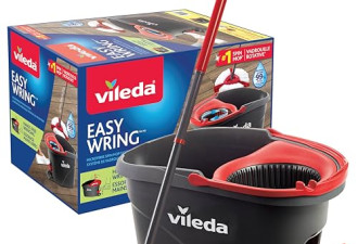 9.3 折，Vileda Easywring 旋转拖把和桶形地板清洁套装