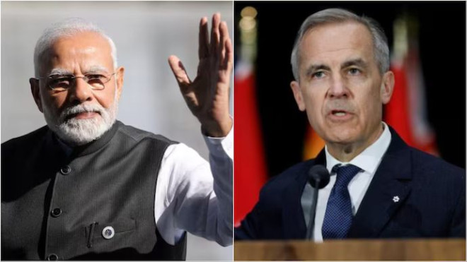 PM Modi & Mark J Carney