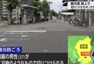 中国游客在日本京都被砍伤 凶嫌疑是中国人