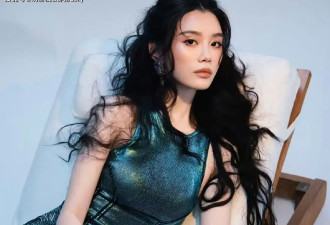 奚梦瑶换了“长卷发”减龄10岁！穿蓝色长裙，被赞人鱼公主即视感