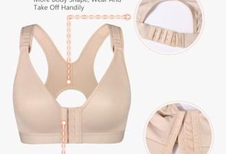 6.2 折, Front Closure Non Padded Post Surgical Bra Wirefree