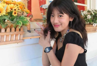 贾静雯19岁女儿梧桐妹被质疑已辍学，分享街拍变漂亮了