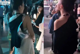 46岁高圆圆现身权志龙澳门演唱会，穿黑色露肩吊带身材火辣，优雅大方很贵气